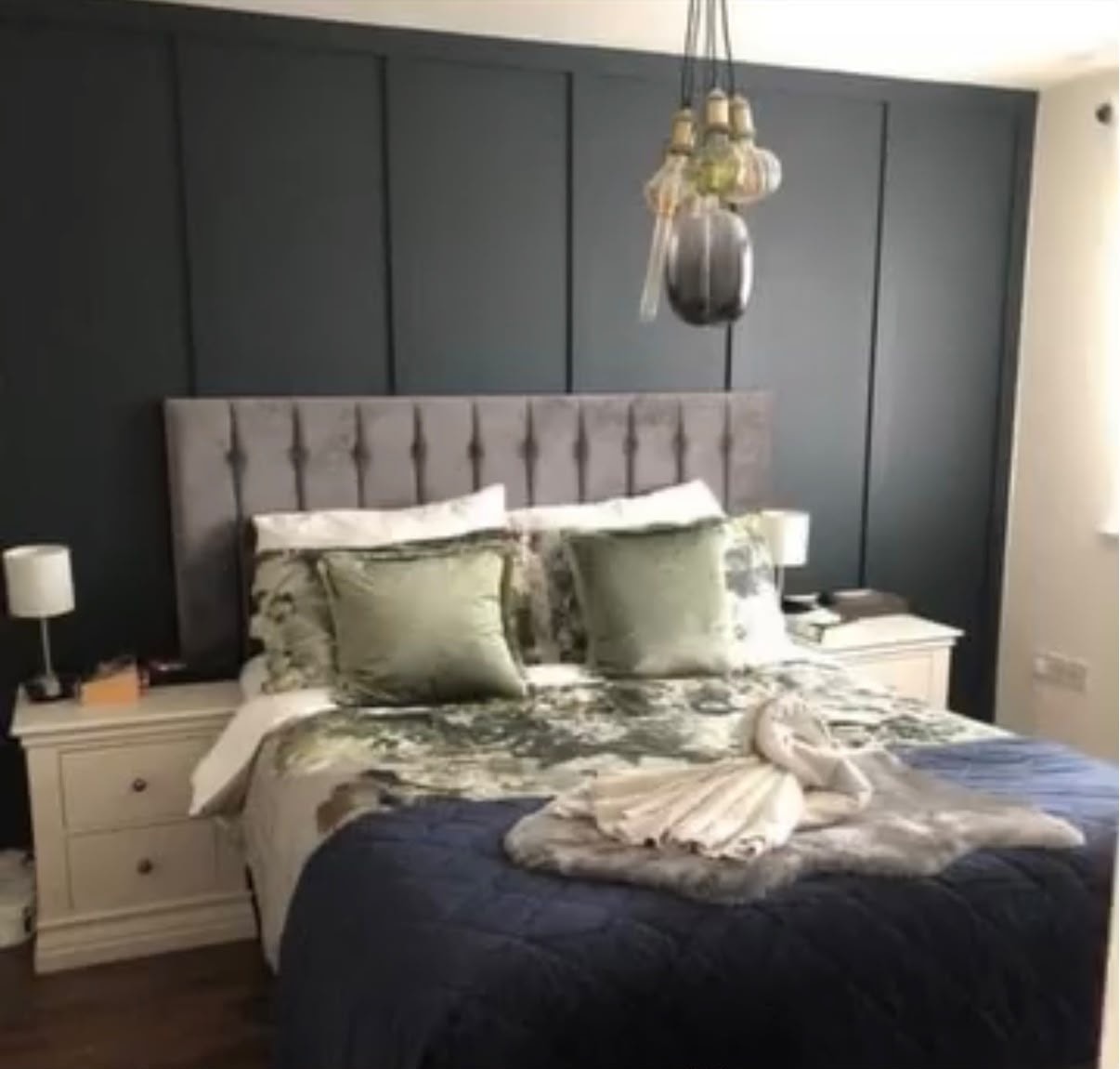 Beautifully presented holiday let bedroom after professional clean